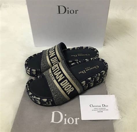 christian dior platform slide.